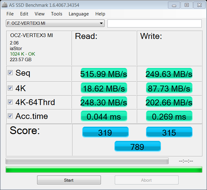OCZ Vertex 3 240GB Max IOPS Review - AS SSD Tests SSD Review
