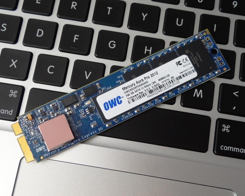 OWC Mercury Aura Pro Express 6G SSD Review - MBA Owners Get an 