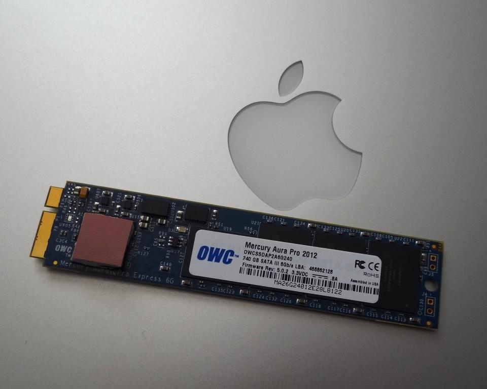 OWC Aura Pro Express 6G SSD First Piks For 2012 MacBook Air | The SSD Review