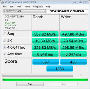 OCZ Vertex 450 AS SSD Bench1