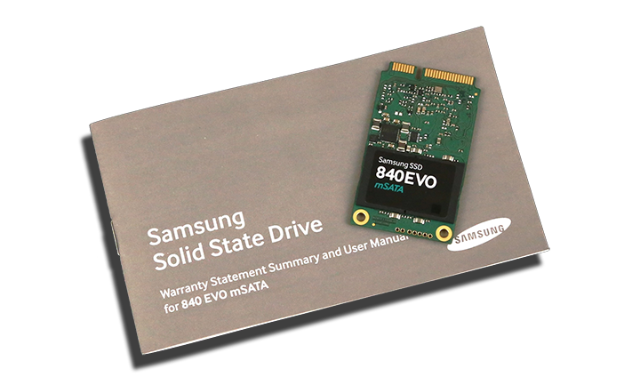 Samsung 840 EVO mSATA 1TB SSD Manual