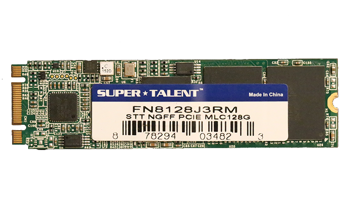 Super Talent DX 1 PCIe M.2 NGFF SSD Front