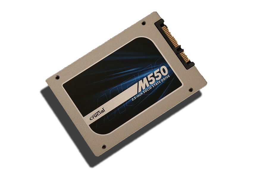 Crucial M550 1TB SSD Closer