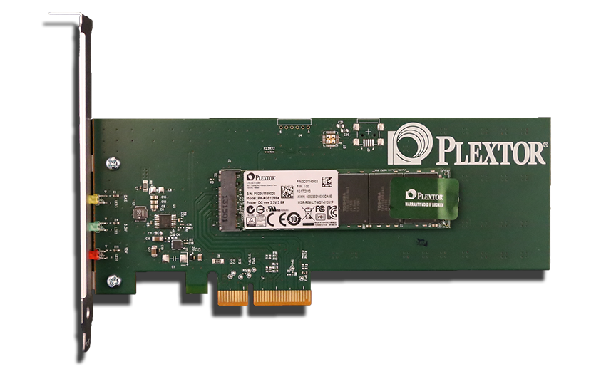 Plextor M6e PCIe M.2 SSD With Adapter