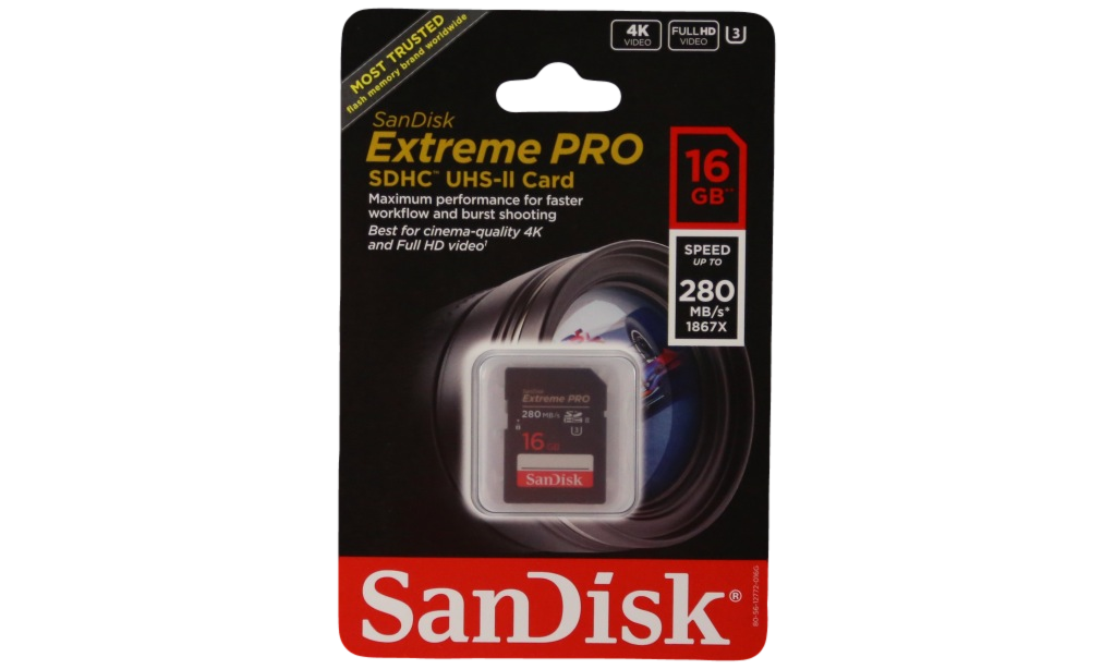 SANDISK SD CARD PACKAGE FRONT