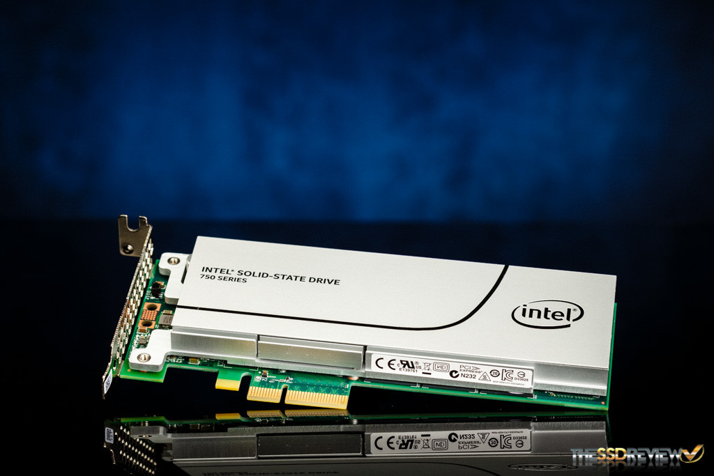 Intel 750 1.2TB Angled