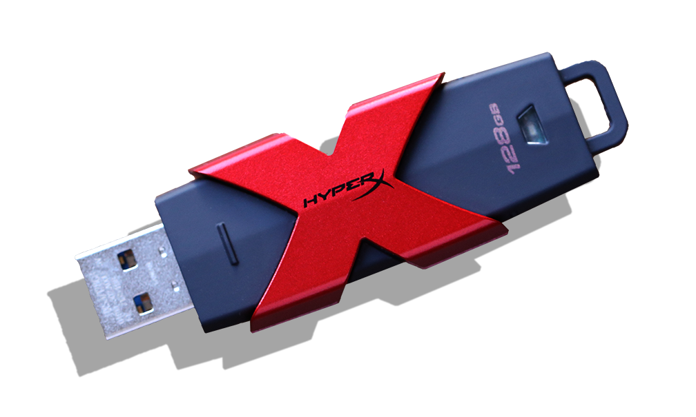 Kingston HyperX Savage 128 USB3.1 Flash Drive Angle