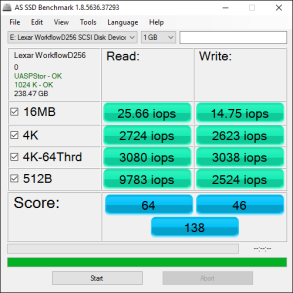 Lexar Portable SSD Tests 5