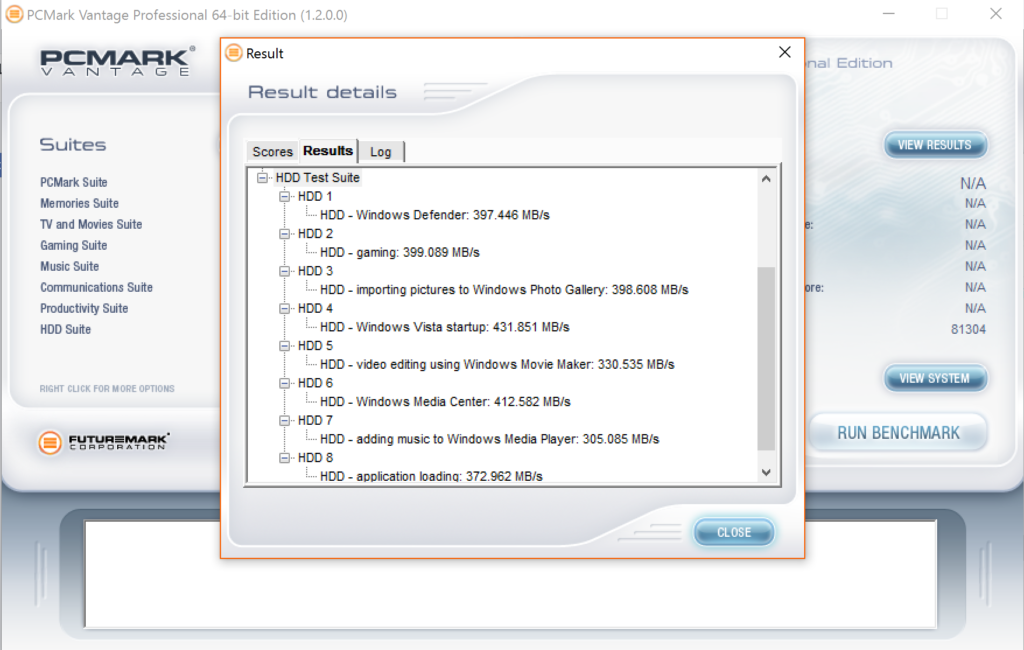 Intel SSD5 545s 512GB SATA III SSD PCMark Vantage