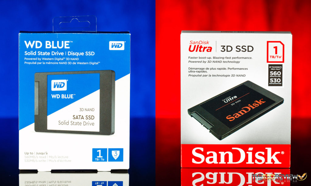 WD Blue 3D SSD & SanDisk Ultra 3D Side by Side