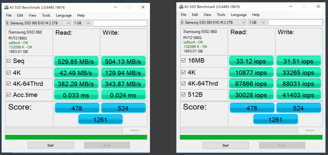 Samsung 860 EVO M.2 1 To - Fiche technique 