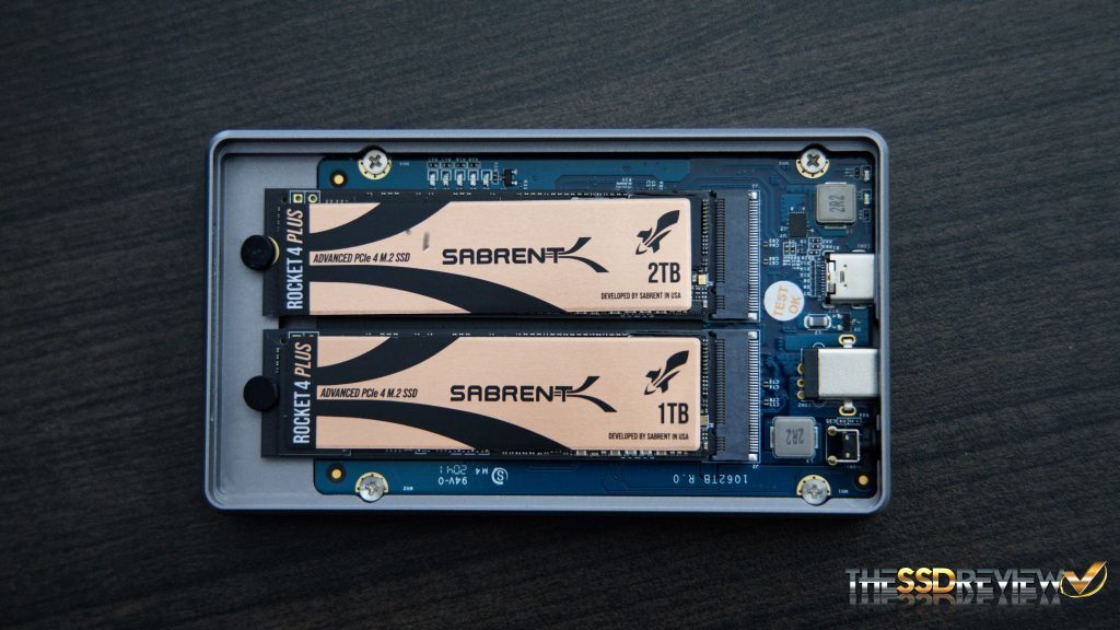 Sabrent Thunderbolt 3 to Dual NVMe M.2 SSD Tool-Free Enclosure